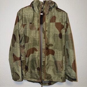 Men's Green Camouflage windbreaker Jacket lightweight